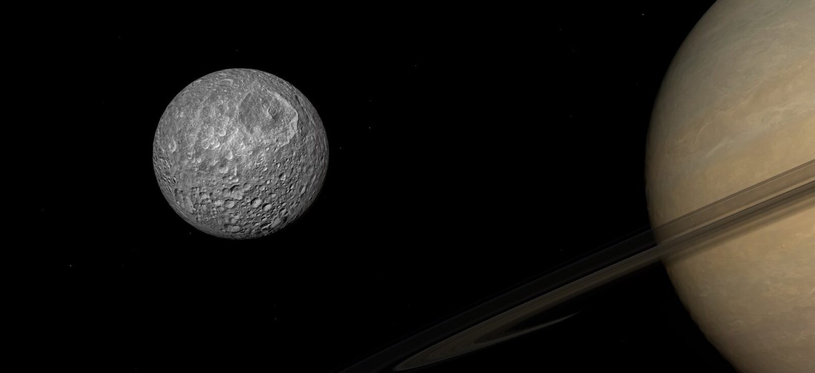 Saturn rozciągnął wnętrze swojego księżyca. Powstało tam coś fascynującego